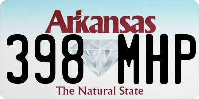 AR license plate 398MHP