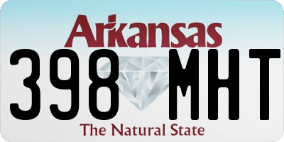 AR license plate 398MHT