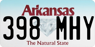 AR license plate 398MHY