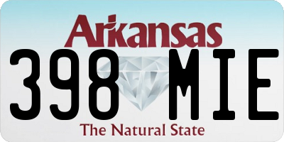 AR license plate 398MIE
