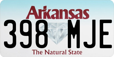 AR license plate 398MJE
