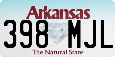 AR license plate 398MJL