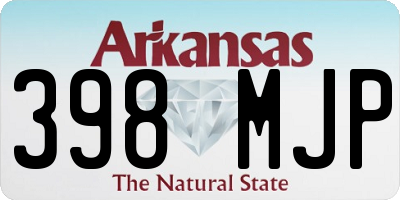 AR license plate 398MJP