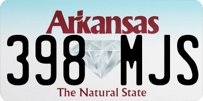 AR license plate 398MJS