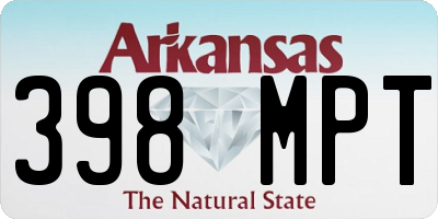 AR license plate 398MPT