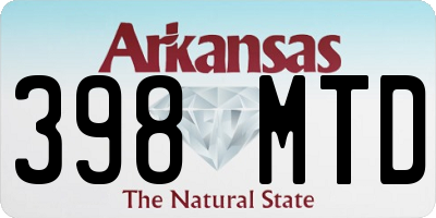 AR license plate 398MTD