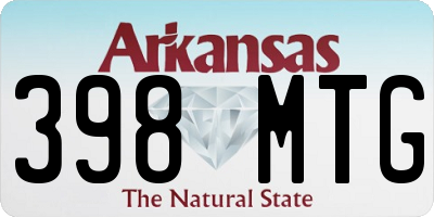 AR license plate 398MTG