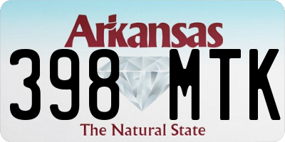 AR license plate 398MTK