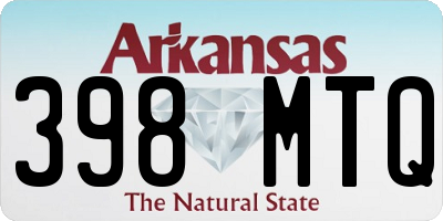 AR license plate 398MTQ