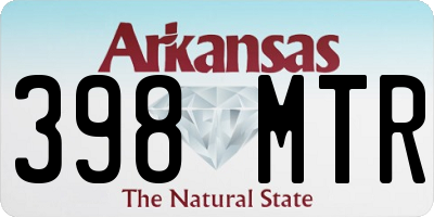 AR license plate 398MTR