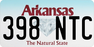 AR license plate 398NTC