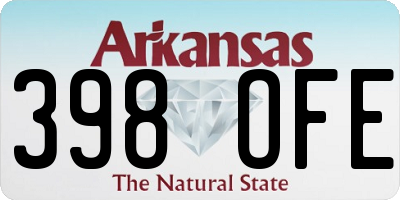 AR license plate 398OFE