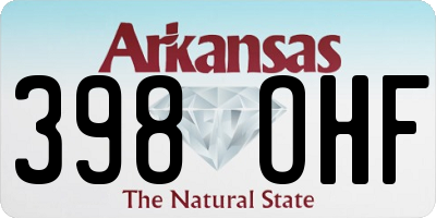 AR license plate 398OHF