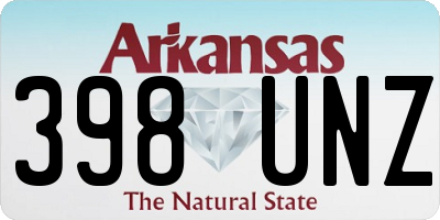 AR license plate 398UNZ