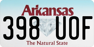 AR license plate 398UOF