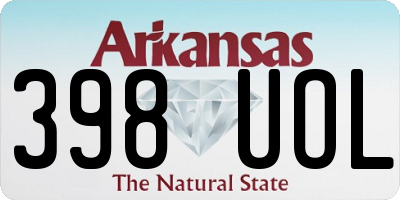 AR license plate 398UOL