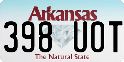 AR license plate 398UOT