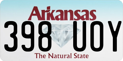 AR license plate 398UOY