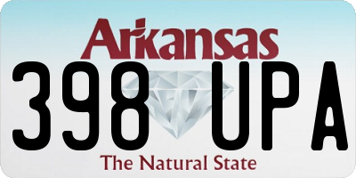 AR license plate 398UPA
