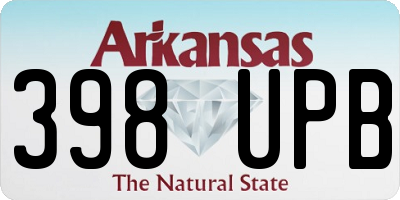AR license plate 398UPB