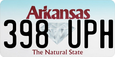 AR license plate 398UPH
