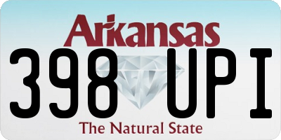 AR license plate 398UPI