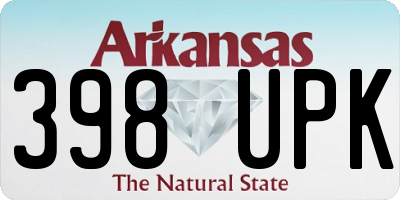 AR license plate 398UPK