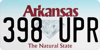 AR license plate 398UPR