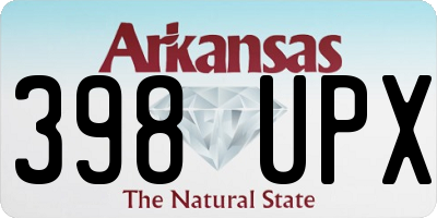 AR license plate 398UPX