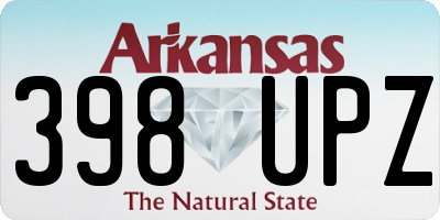 AR license plate 398UPZ