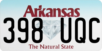 AR license plate 398UQC