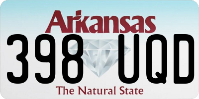 AR license plate 398UQD