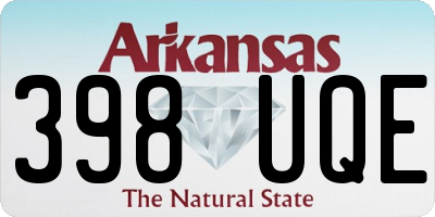 AR license plate 398UQE