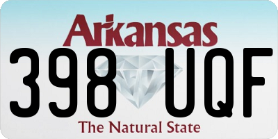 AR license plate 398UQF