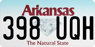 AR license plate 398UQH
