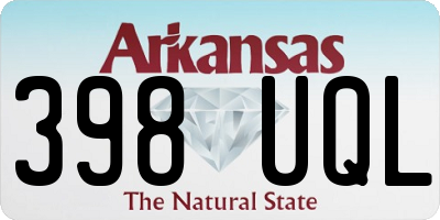 AR license plate 398UQL
