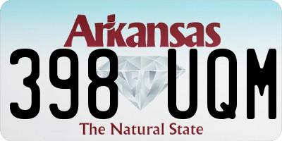 AR license plate 398UQM