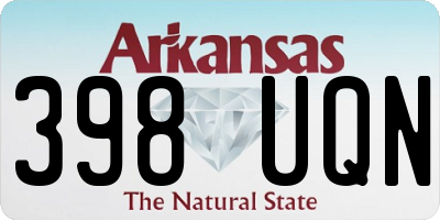 AR license plate 398UQN