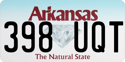 AR license plate 398UQT