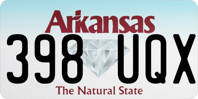 AR license plate 398UQX