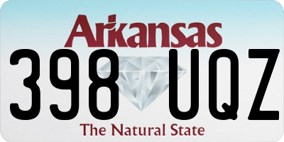 AR license plate 398UQZ