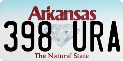 AR license plate 398URA