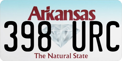 AR license plate 398URC