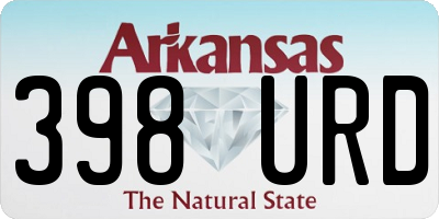 AR license plate 398URD