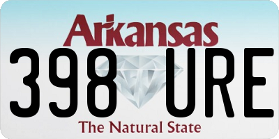 AR license plate 398URE