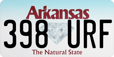 AR license plate 398URF