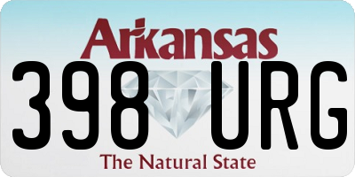AR license plate 398URG