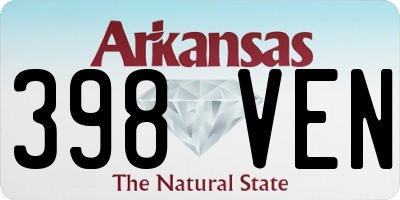 AR license plate 398VEN