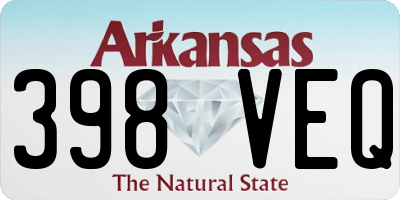 AR license plate 398VEQ