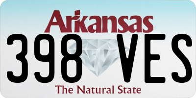 AR license plate 398VES